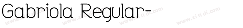 Gabriola Regular字体转换
